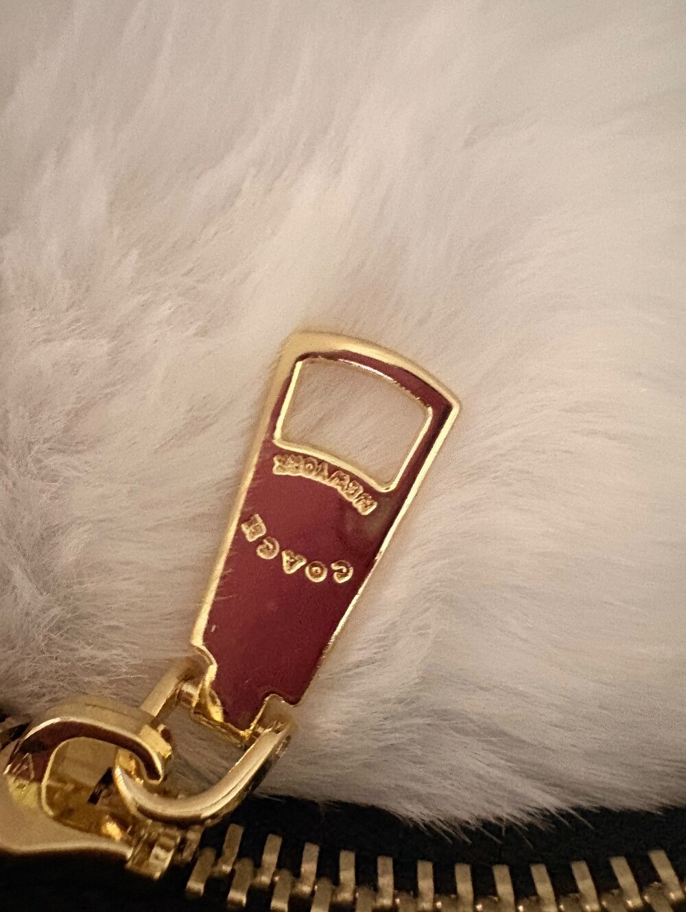 COACH Gold-Tone Zip Pull Accessory - Gold